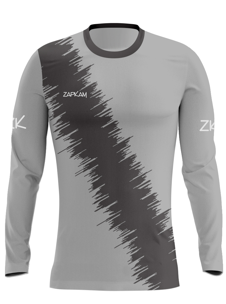 Diagonal Striped Sublimated Round Neck Training Tops