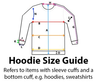 Hoodie Size Guide