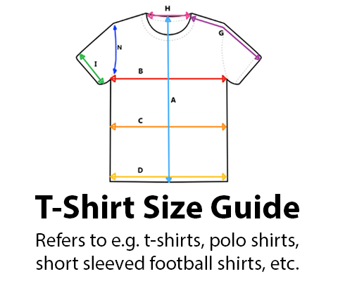 Short Sleeved Shirt Size Guide