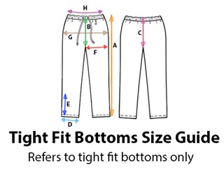 Tight Fit Bottoms Size Guide